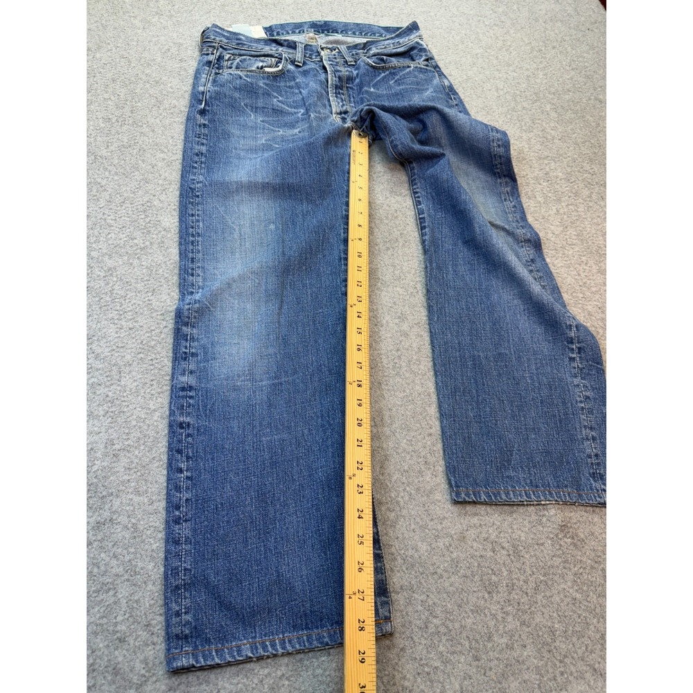Loomstate Men's Jeans 32x28 Organic Cotton Button Fly Blue Denim - Picture 4 of 12